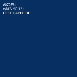 #072F61 - Deep Sapphire Color Image