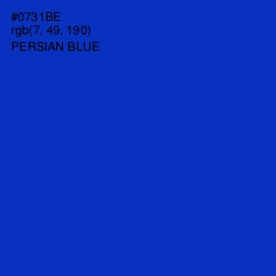 #0731BE - Persian Blue Color Image