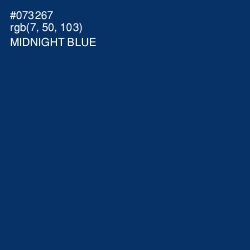 #073267 - Midnight Blue Color Image