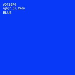 #0739F6 - Blue Color Image