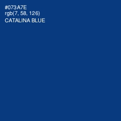 #073A7E - Catalina Blue Color Image