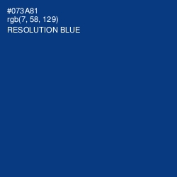 #073A81 - Resolution Blue Color Image
