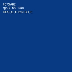 #073A82 - Resolution Blue Color Image