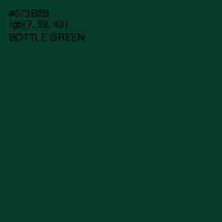 #073B2B - Bottle Green Color Image