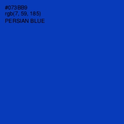 #073BB9 - Persian Blue Color Image