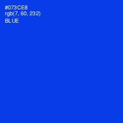 #073CE8 - Blue Color Image