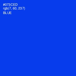 #073CED - Blue Color Image