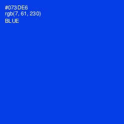 #073DE6 - Blue Color Image