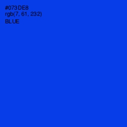 #073DE8 - Blue Color Image