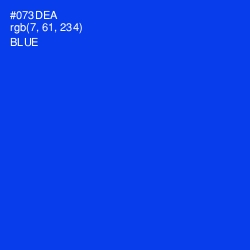 #073DEA - Blue Color Image