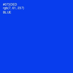 #073DED - Blue Color Image