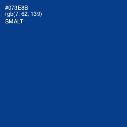 #073E8B - Smalt Color Image