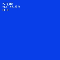 #073EE7 - Blue Color Image