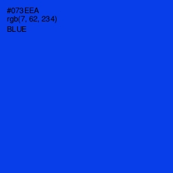 #073EEA - Blue Color Image