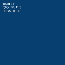 #073F71 - Regal Blue Color Image