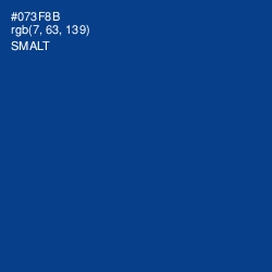 #073F8B - Smalt Color Image