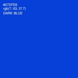 #073FD9 - Dark Blue Color Image