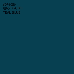 #074050 - Teal Blue Color Image