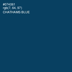 #074061 - Chathams Blue Color Image