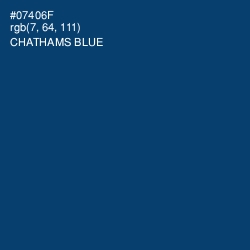 #07406F - Chathams Blue Color Image