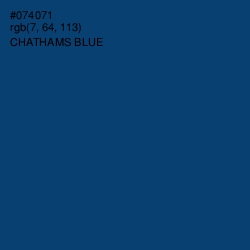 #074071 - Chathams Blue Color Image