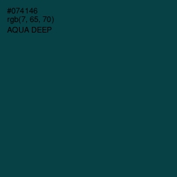 #074146 - Aqua Deep Color Image