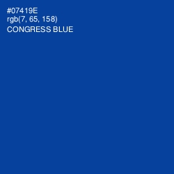 #07419E - Congress Blue Color Image