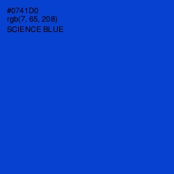 #0741D0 - Science Blue Color Image