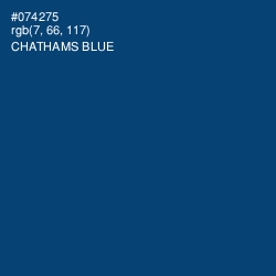 #074275 - Chathams Blue Color Image