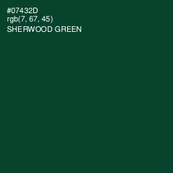 #07432D - Sherwood Green Color Image