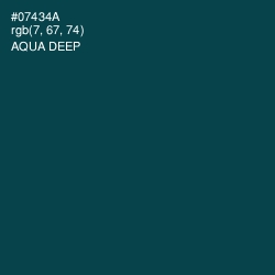 #07434A - Aqua Deep Color Image