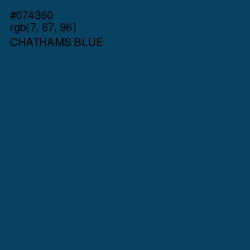 #074360 - Chathams Blue Color Image