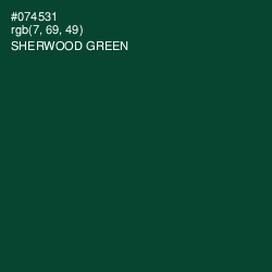 #074531 - Sherwood Green Color Image
