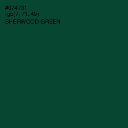 #074731 - Sherwood Green Color Image