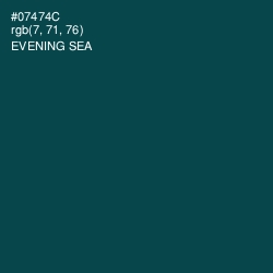 #07474C - Evening Sea Color Image