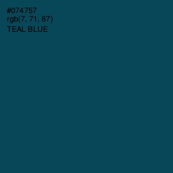 #074757 - Teal Blue Color Image