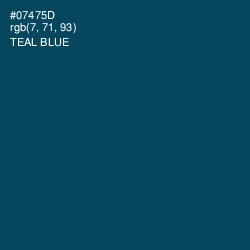 #07475D - Teal Blue Color Image