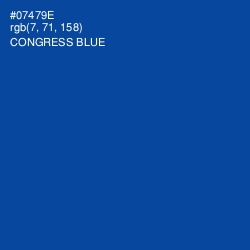 #07479E - Congress Blue Color Image