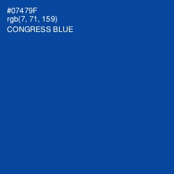 #07479F - Congress Blue Color Image
