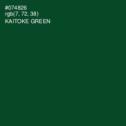 #074826 - Kaitoke Green Color Image