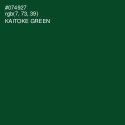 #074927 - Kaitoke Green Color Image