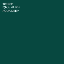 #074941 - Aqua Deep Color Image