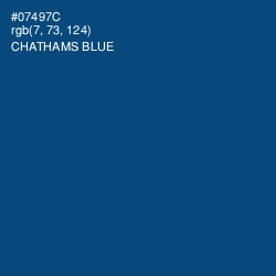 #07497C - Chathams Blue Color Image