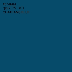 #074B6B - Chathams Blue Color Image