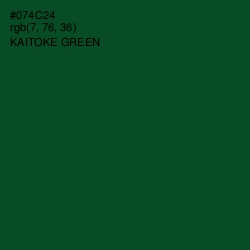 #074C24 - Kaitoke Green Color Image