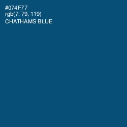 #074F77 - Chathams Blue Color Image