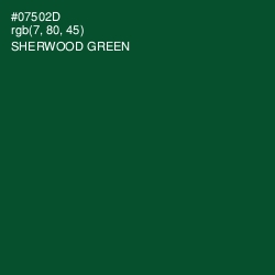 #07502D - Sherwood Green Color Image