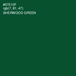 #07512F - Sherwood Green Color Image