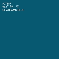 #075871 - Chathams Blue Color Image