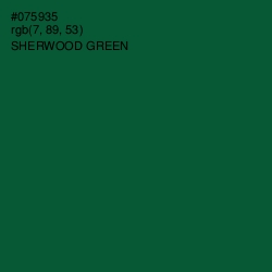 #075935 - Sherwood Green Color Image